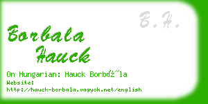 borbala hauck business card